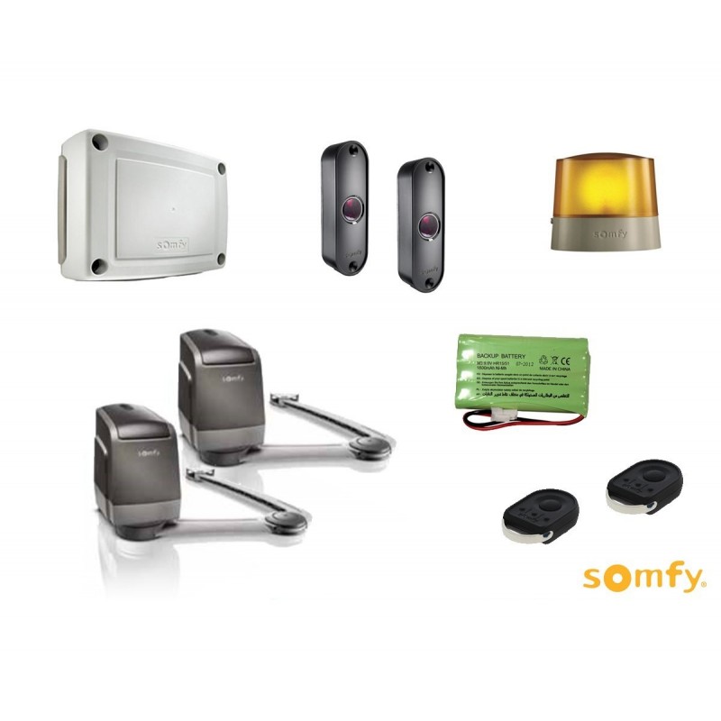 Moteur portail battant - AXOVIA 3S io - PACK CONFORT - SOMFY 1216596