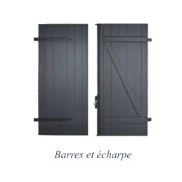 Volet battant alu isolé - Barres et écharpes Volet battant alu isolé - Barres et écharpes