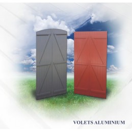 Volet battant alu isolé - Barres et écharpes
