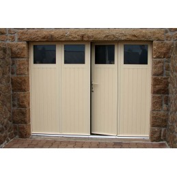 Porte de garage battante en aluminium