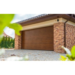 Porte de garage sectionnelle Sans ligne Ton bois Porte de garage sectionnelle Sans ligne Ton bois