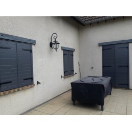 Volet battant alu isolé, gris