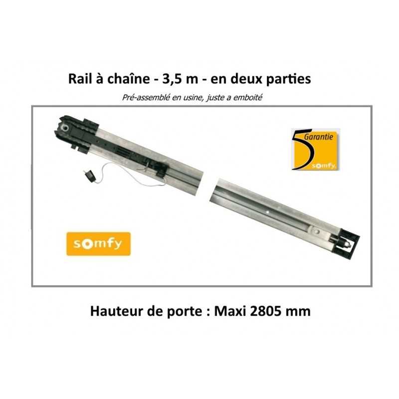 Rail à courroie en deux parties de 3,5 m - SOMFY 9013818 Rail à courroie en deux parties de 3,5 m - SOMFY 9013818
